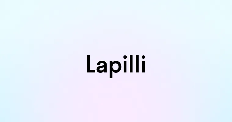 Lapilli