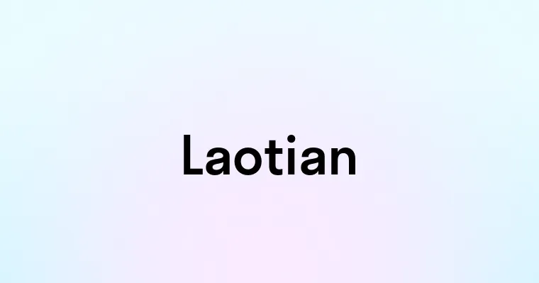 Laotian