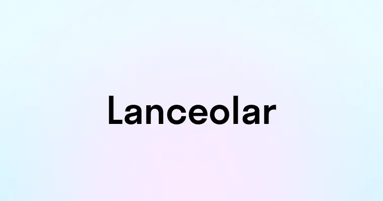 Lanceolar