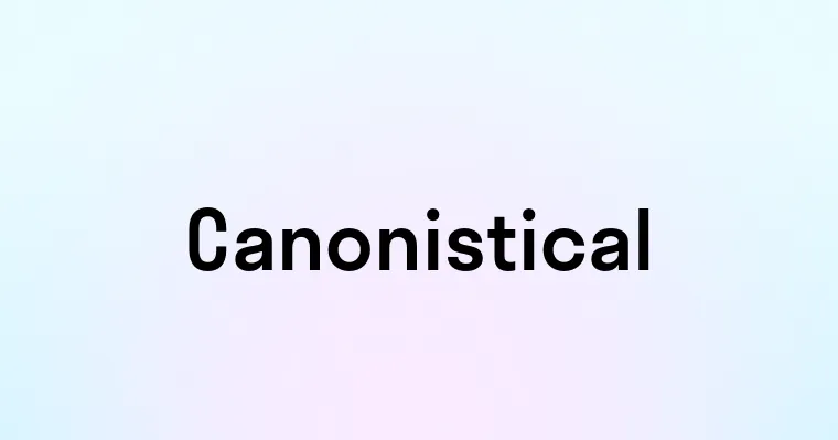 Canonistical