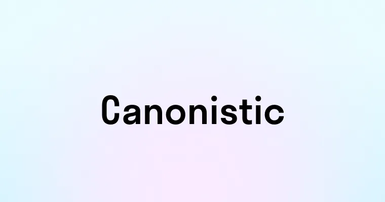 Canonistic