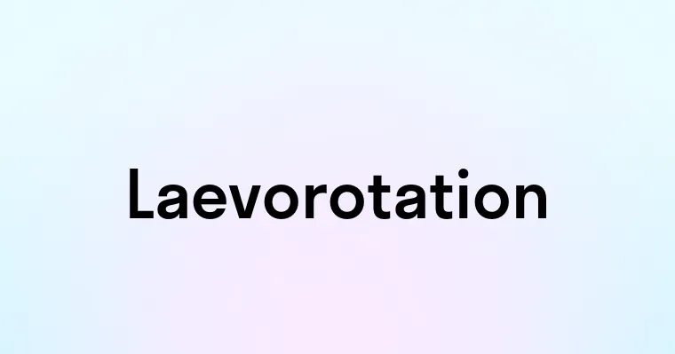 Laevorotation