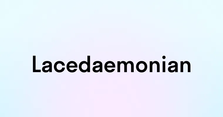 Lacedaemonian