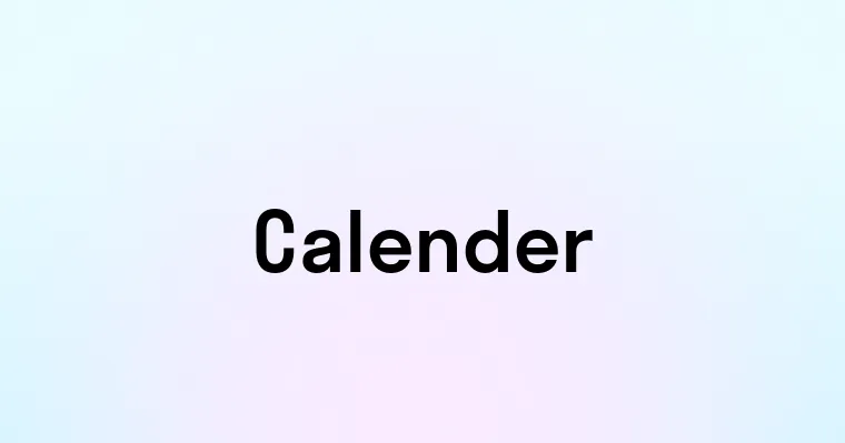 Calender