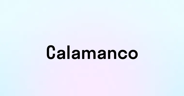 Calamanco