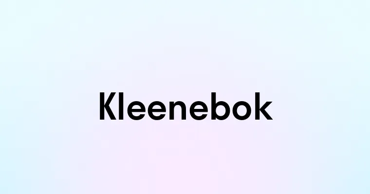 Kleenebok