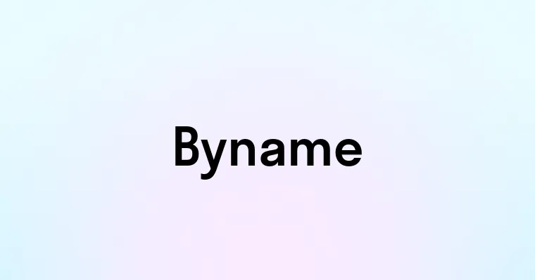 Byname