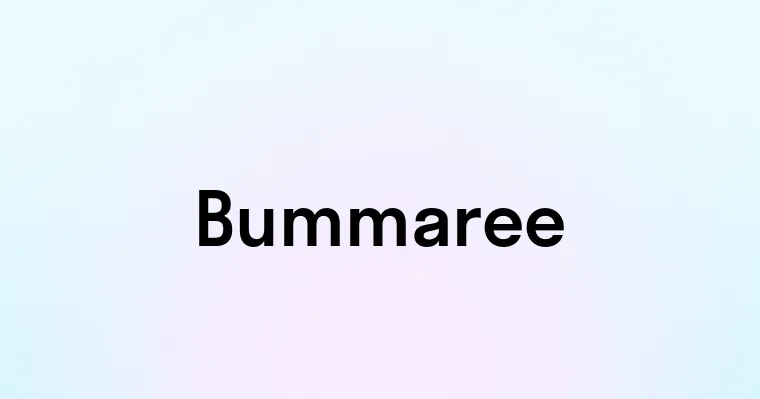 Bummaree