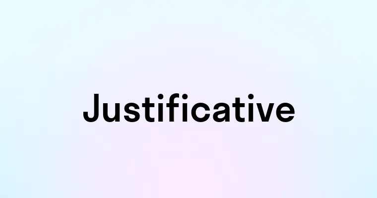 Justificative