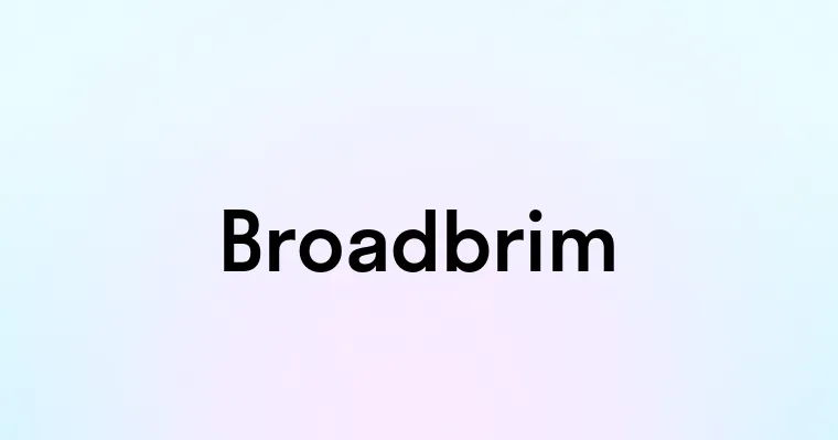 Broadbrim