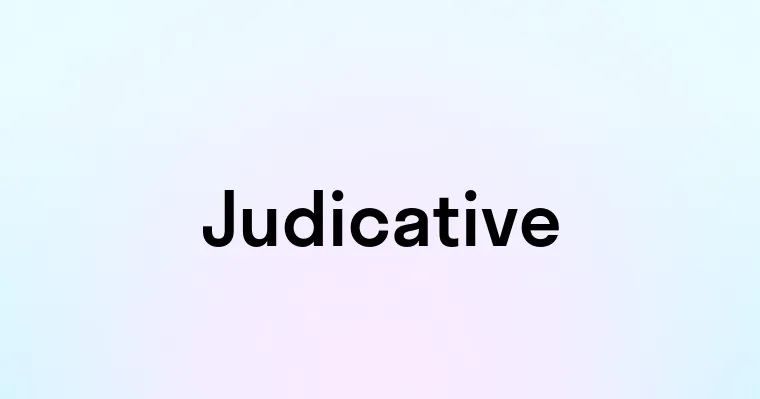 Judicative