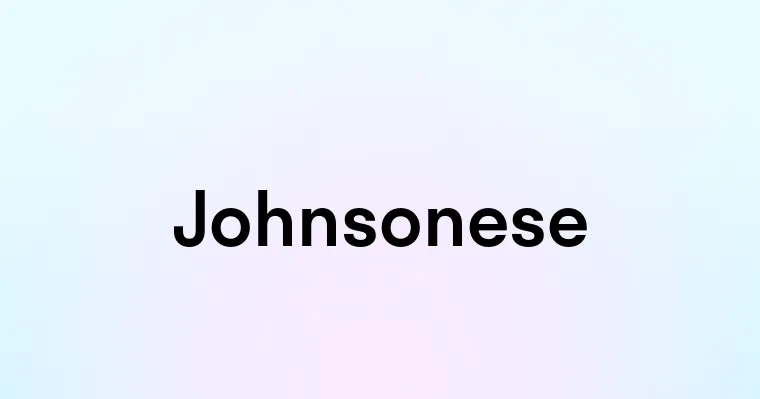 Johnsonese