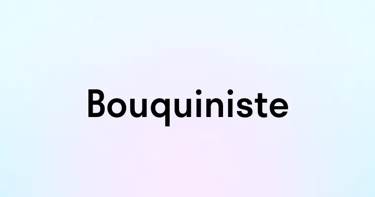 Bouquiniste