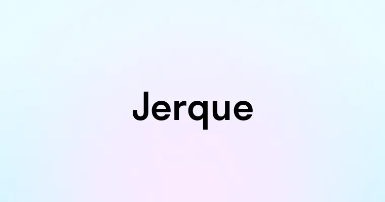 Jerque