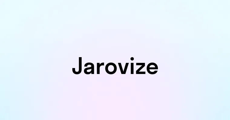 Jarovize