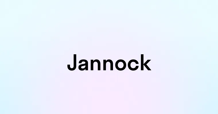 Jannock