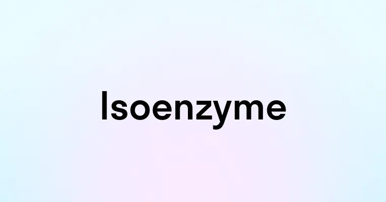 Isoenzyme