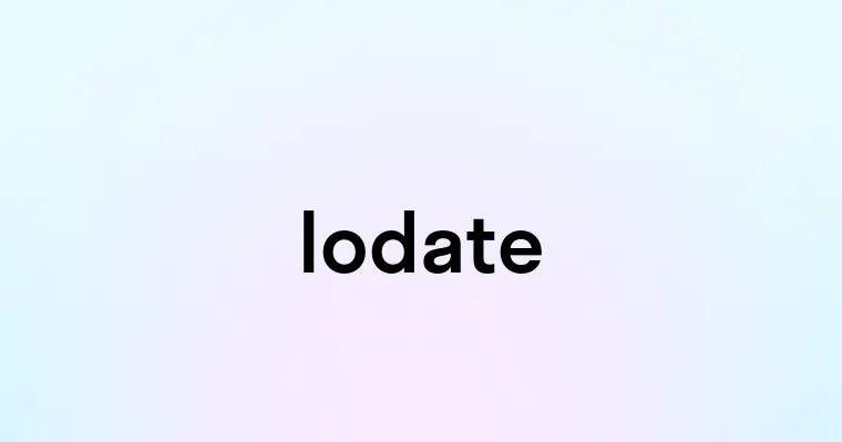 Iodate