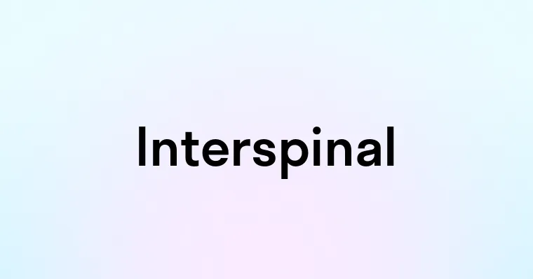 Interspinal