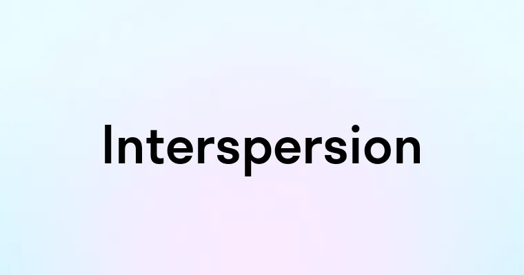 Interspersion