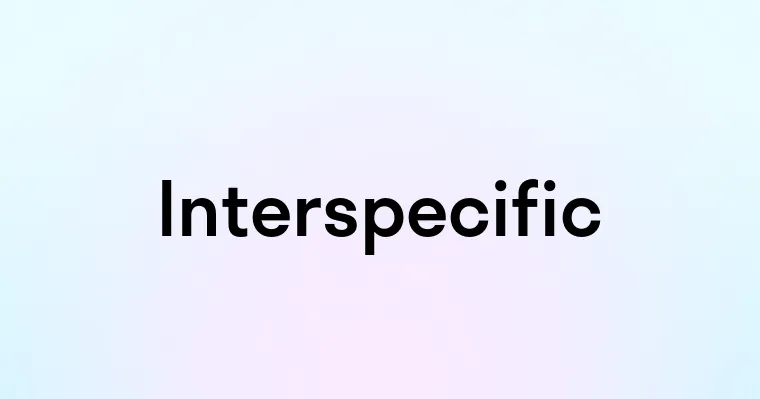 Interspecific