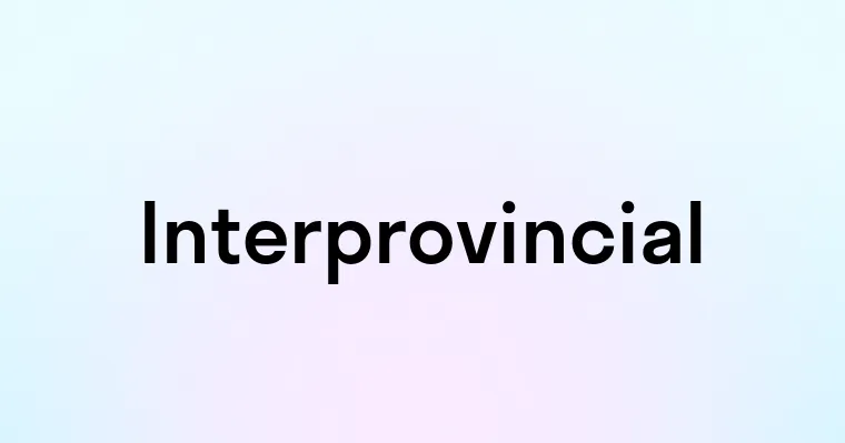 Interprovincial