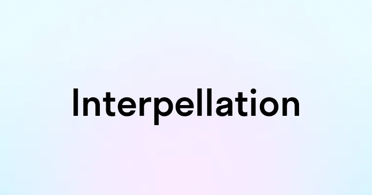 Interpellation