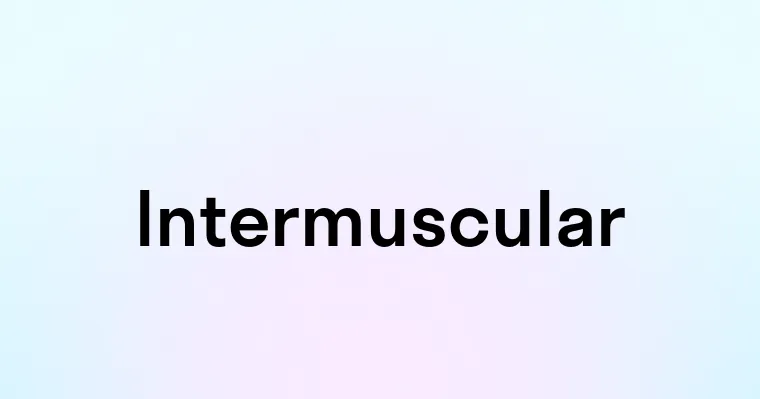 Intermuscular