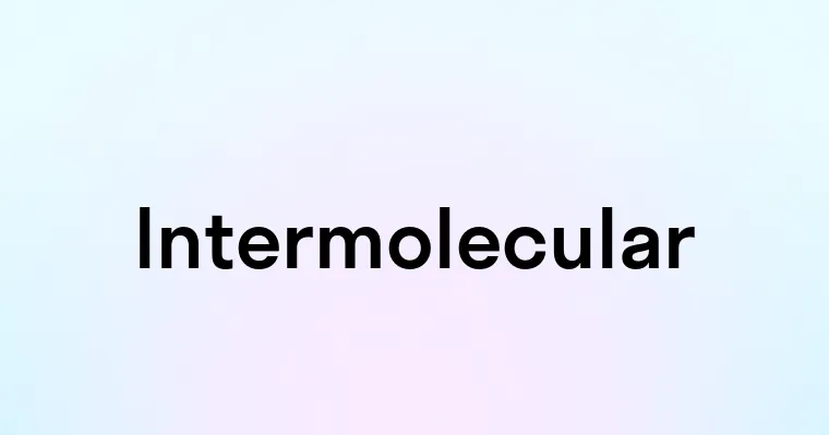 Intermolecular