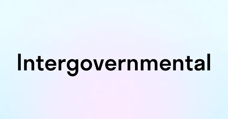 Intergovernmental