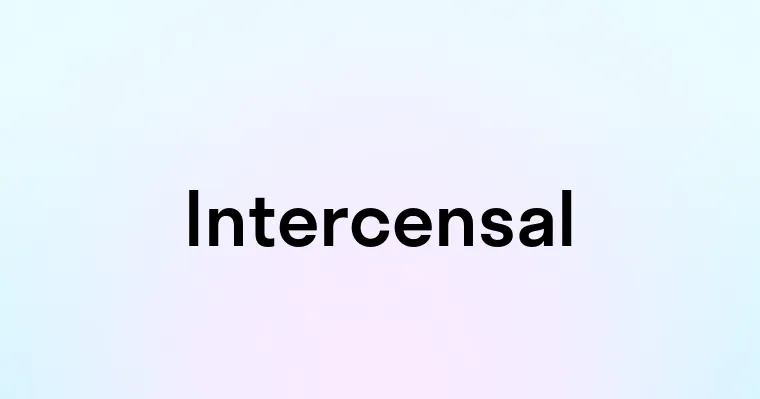 Intercensal