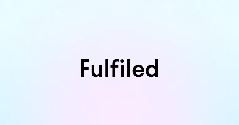 Fulfiled