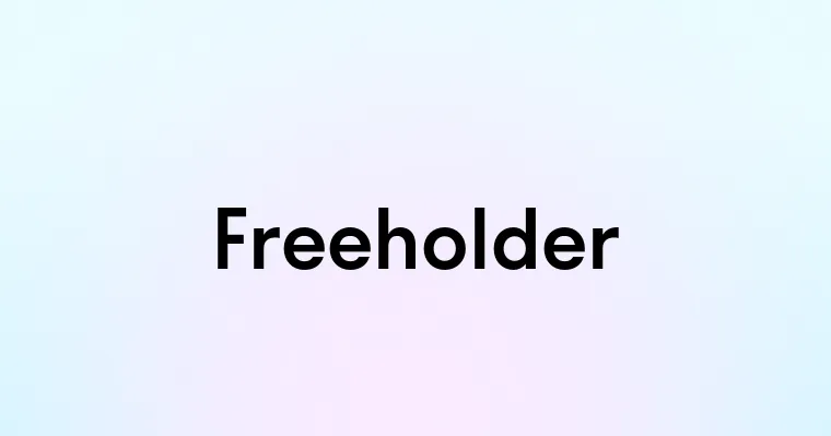 Freeholder