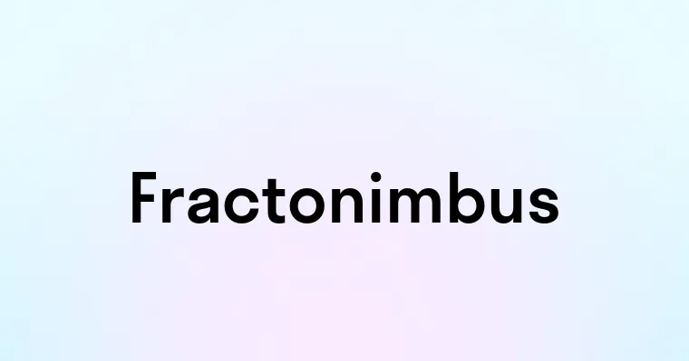 Fractonimbus