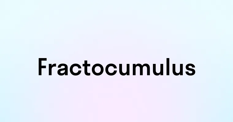 Fractocumulus