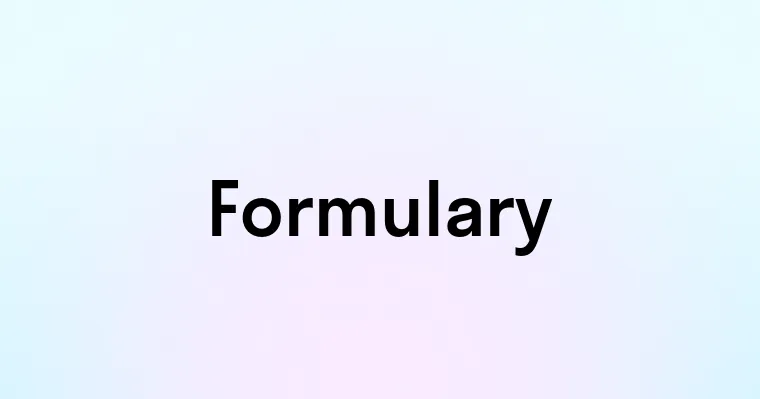 Formulary