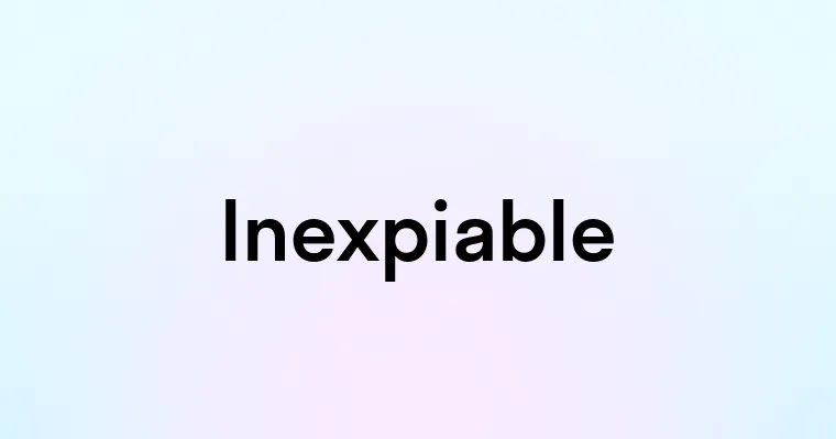 Inexpiable