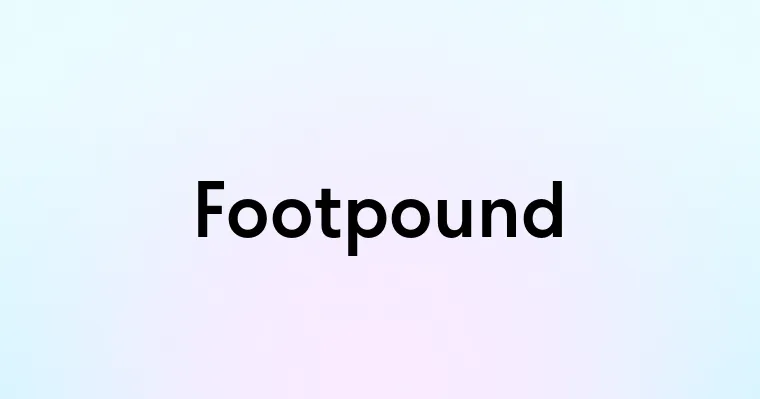 Footpound