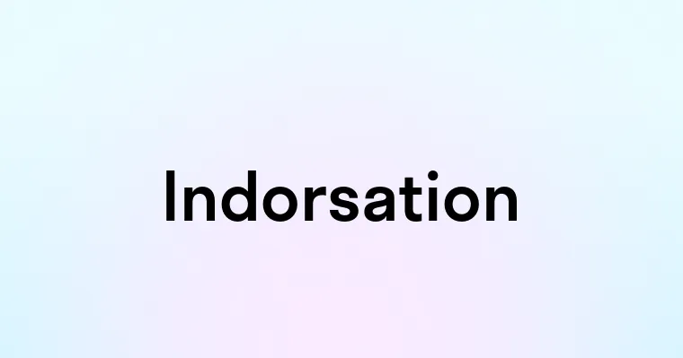 Indorsation