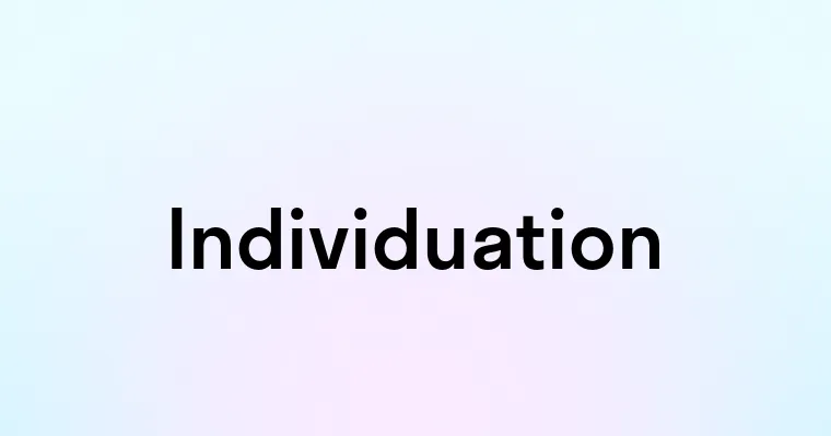 Individuation