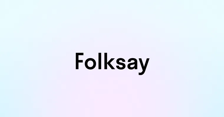 Folksay