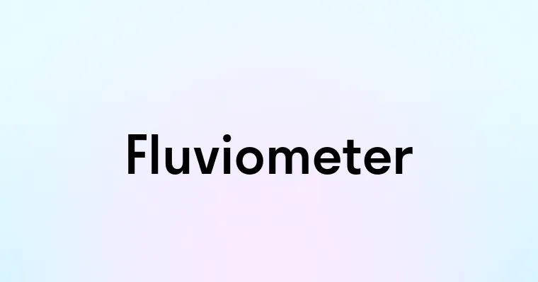 Fluviometer