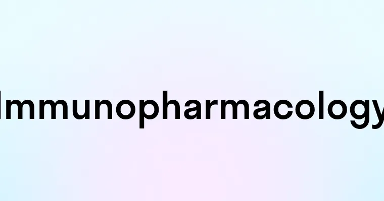 Immunopharmacology