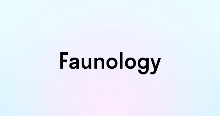 Faunology