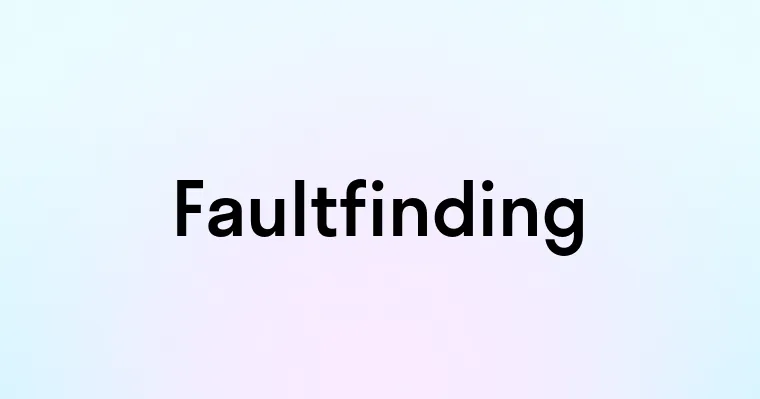 Faultfinding