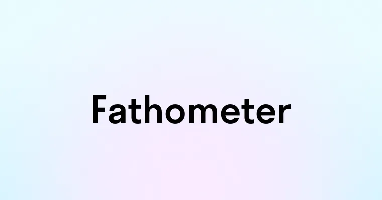 Fathometer