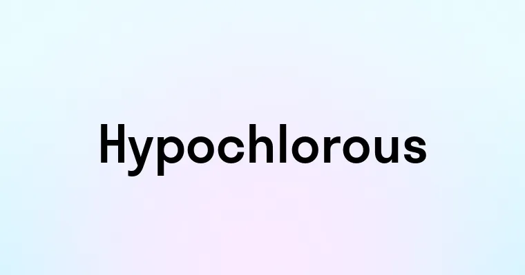 Hypochlorous