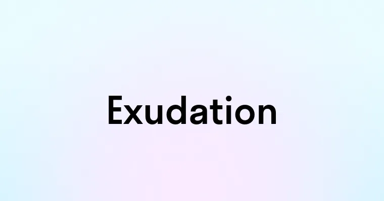 Exudation