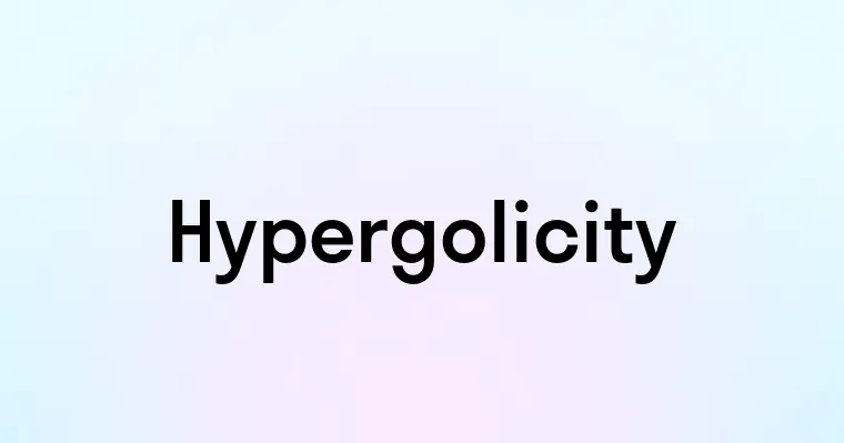 Hypergolicity