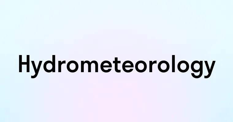 Hydrometeorology